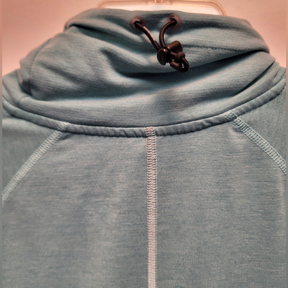 Nike Element Light Teal Cowl Neck Long Sleeve Reflective Running Shirt - Size XS - Picture 4 of 8